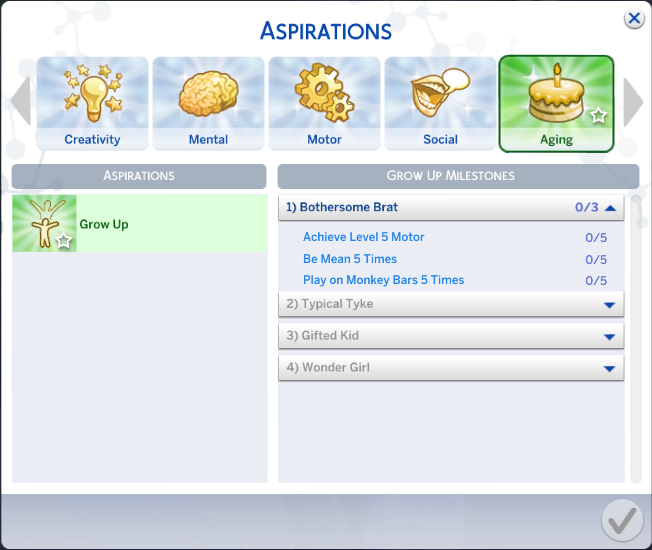Konvertierung der Wachstumsaspiration von TS2