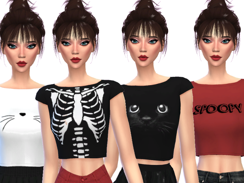 25+ Sims 4 CC Halloween Shirts für eine gruselige Stimmung