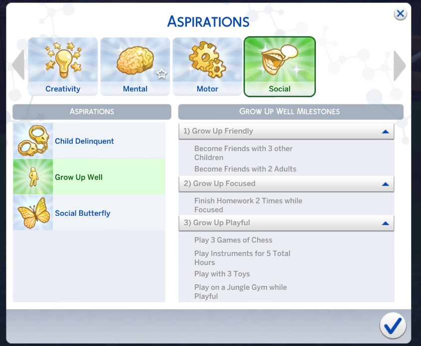 sims 4 benutzerdefinierte Aspirationen