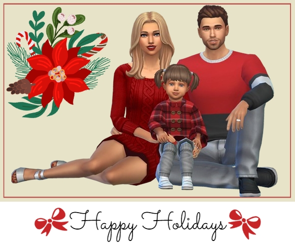 festive pose