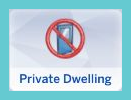 Das Bild des Grundstückmerkmals 'Private Behausung' aus Die Sims 4 Basisspiel