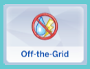 das Bild des Off-the-Grid-Grundstückmerkmals aus dem Sims 4-Basisspiel