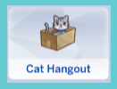 Das Bild aus Die Sims 4 Haustiere vom Katzen-Treffpunkt-Grundstücksmerkmal