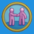 Das Abzeichen-Symbol für Geselligkeit beim Pfadfinden in Die Sims 4 Jahreszeiten