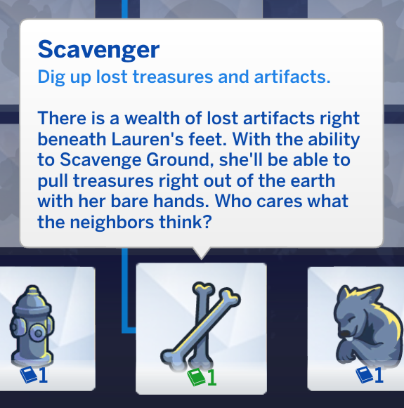 Beschreibung der Sims 4 Werwolf-Fähigkeiten für Plünderer
