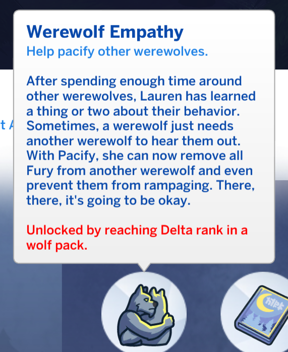 dormante Fähigkeit für Werwolf-Empathie