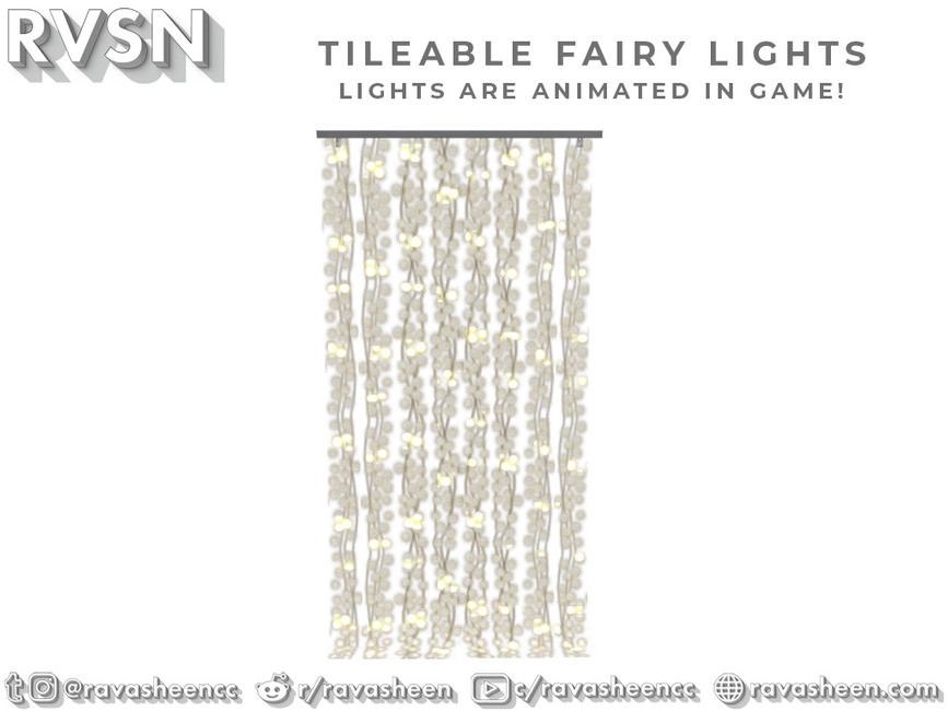 Eine Wand mit animierten Feenlichtern in Die Sims 4, diese Feenlichter können als ganze Wand für die Hochzeitsdekoration verwendet werden