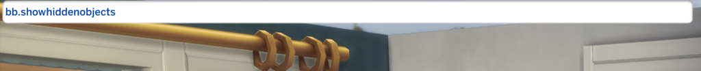 Ein geöffnetes Sims 4 Cheat-Fenster, das den Debug-Cheat-Code anzeigt