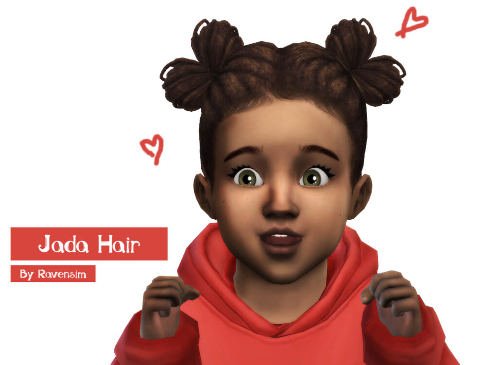 SIMS 4 CC TODDLER HAIR 