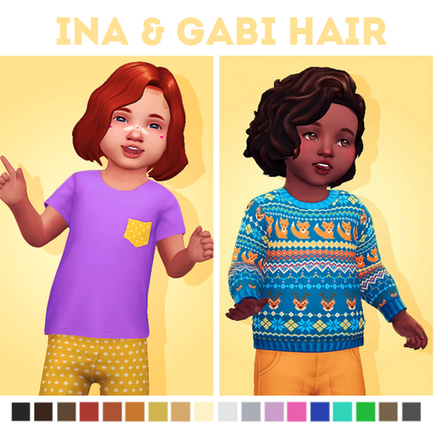 TODDLER CC Ina und Gabi Haare