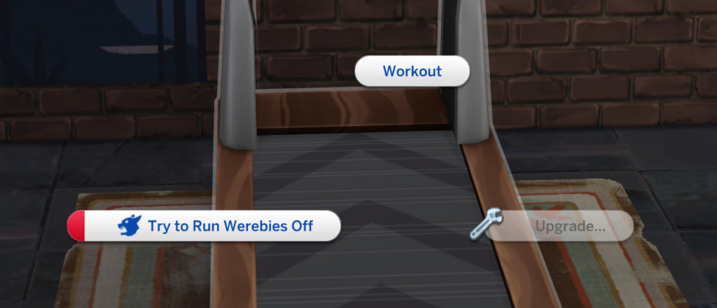 Versuchen Sie, die Werebies wegzulaufen