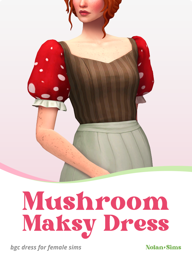 Ein lustiges Kleid mit puffigen Pilzärmeln