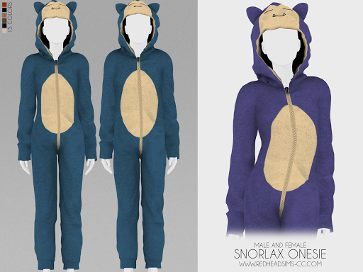 Ein von Pokemon inspirierter Snorlax-Onesie