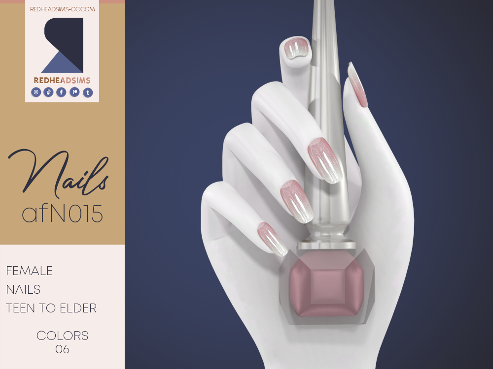 Eine Schaufensterpuppe hält eine Flasche Nagellack, dieser rosa-weiße glitzernde Sims 4 Hochzeits-CC-Nagellack ist eine gute Option.