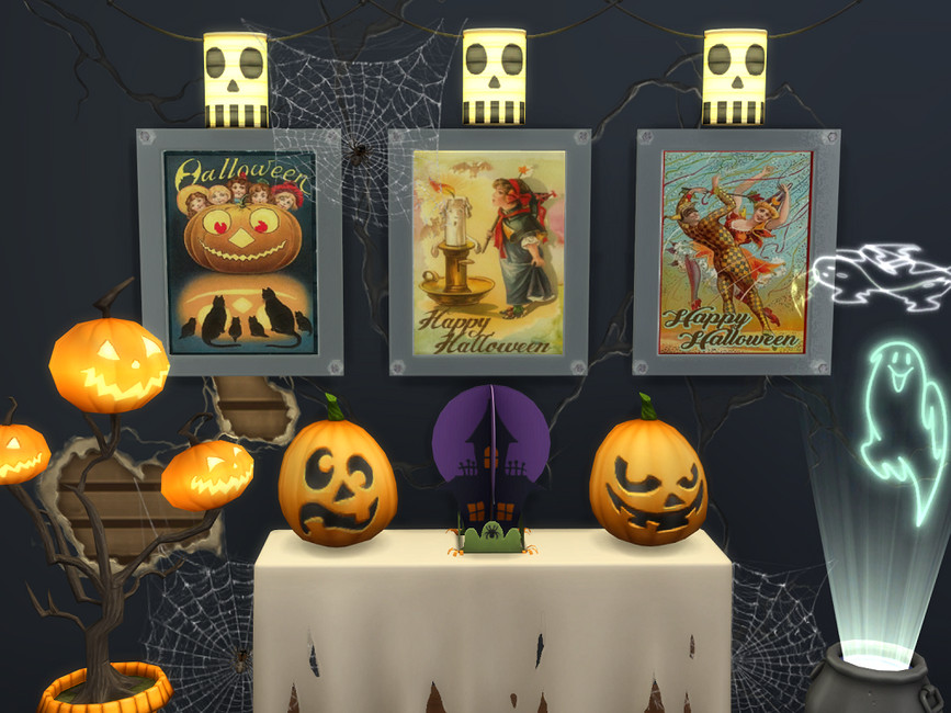 sims 4 cc halloween decorations