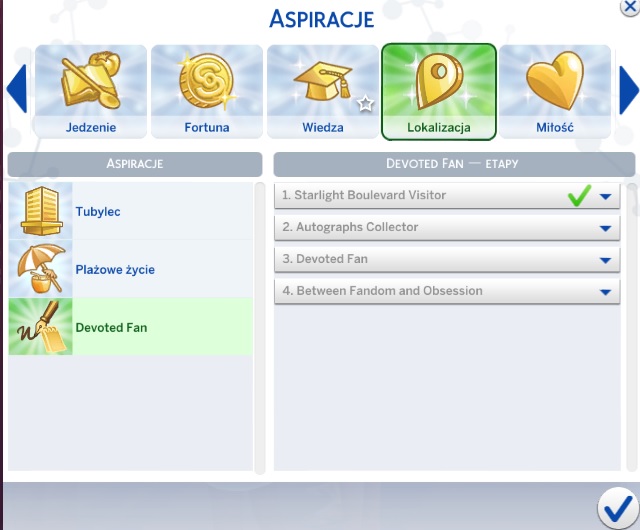 Benutzerdefinierte treue Fan-Aspiration für Die Sims 4