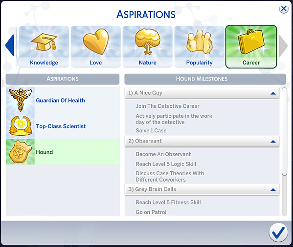 Sims 4 benutzerdefinierte Berufsziele
