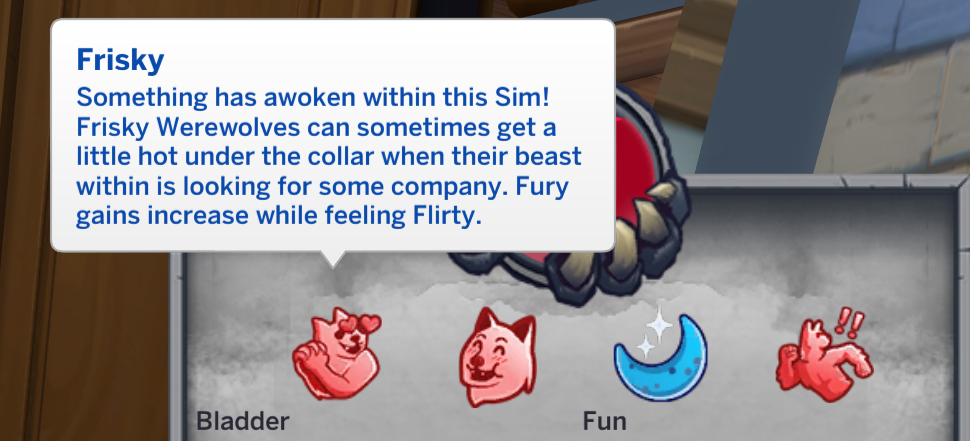 frisky temperament