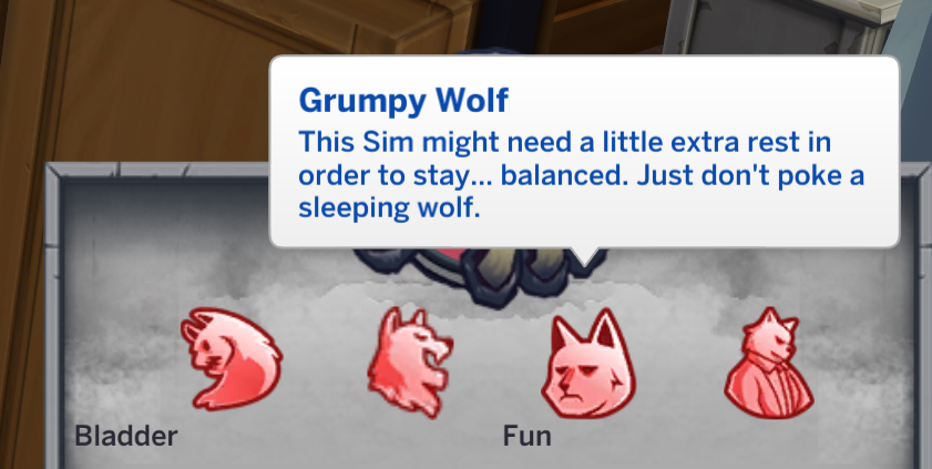 sims 4 werewolf temperaments