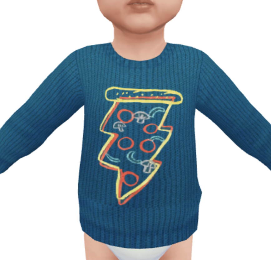 Sims 4 CC Kleinkind Pullover