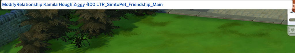 Ändern von Haustierbeziehungen mit Sims 4-Beziehungsschummeleien für Tiere