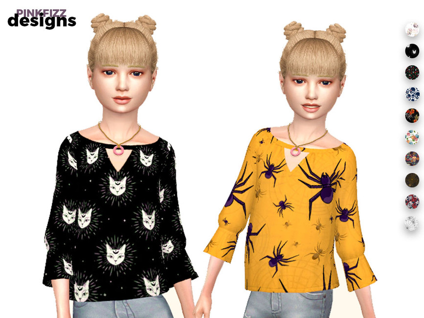 25+ Sims 4 CC Halloween Shirts für eine gruselige Stimmung