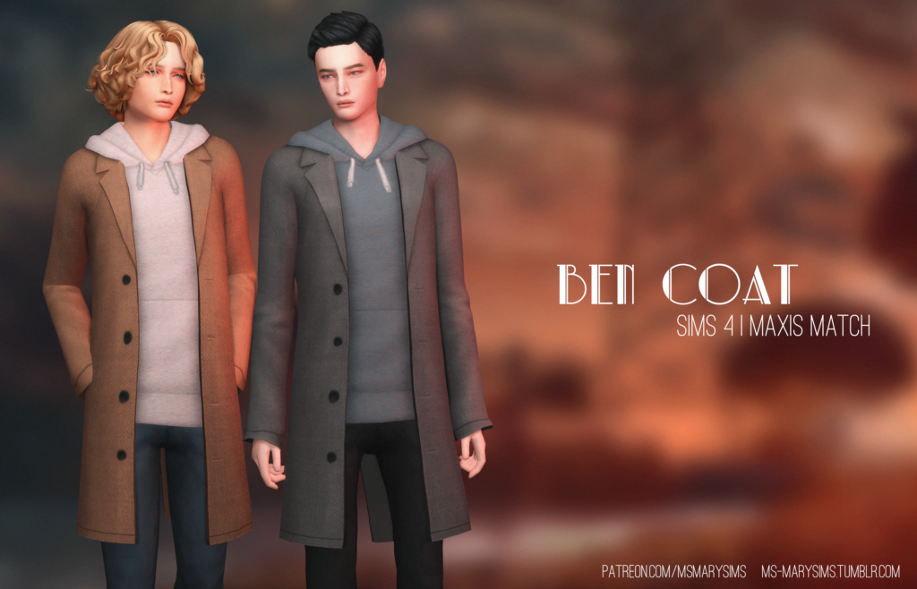 25+ Sims 4 Männer CC Jacken für ein warmes und stylisches Spiel